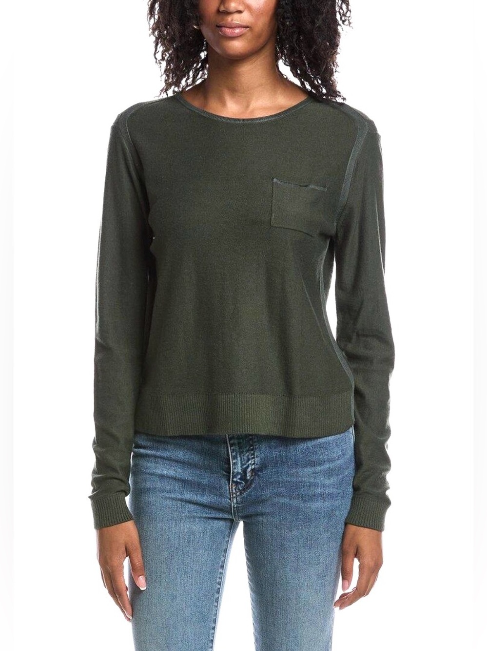 Cabi Sweater T-Shirt in Olive Green Women’s Sz XS